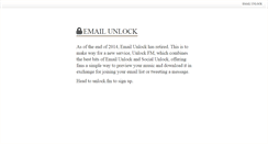 Desktop Screenshot of emailunlock.com