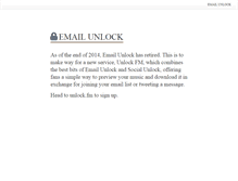 Tablet Screenshot of emailunlock.com